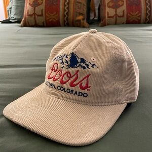 Coors Banquet Beer Corduroy Hat